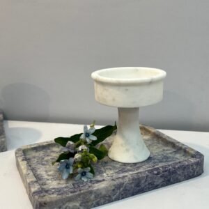 Stone art Marble Stone Decor Set – Natural Gemstone Plate, Bowls & Ornaments for Luxury Home Decoration
