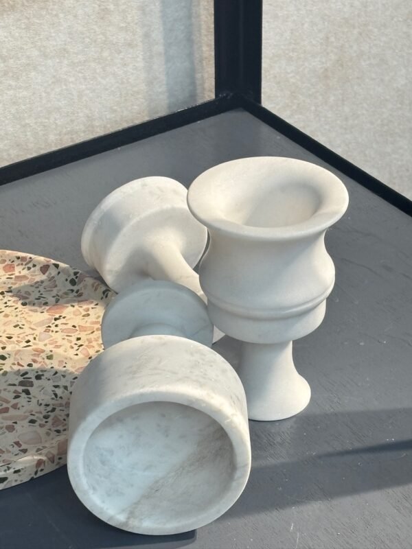 Stone art Marble Stone Decor Set – Natural Gemstone Plate, Bowls & Ornaments for Luxury Home Decoration - Image 5