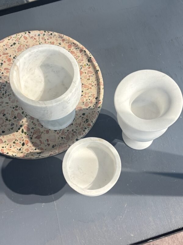 Stone art Marble Stone Decor Set – Natural Gemstone Plate, Bowls & Ornaments for Luxury Home Decoration - Image 7