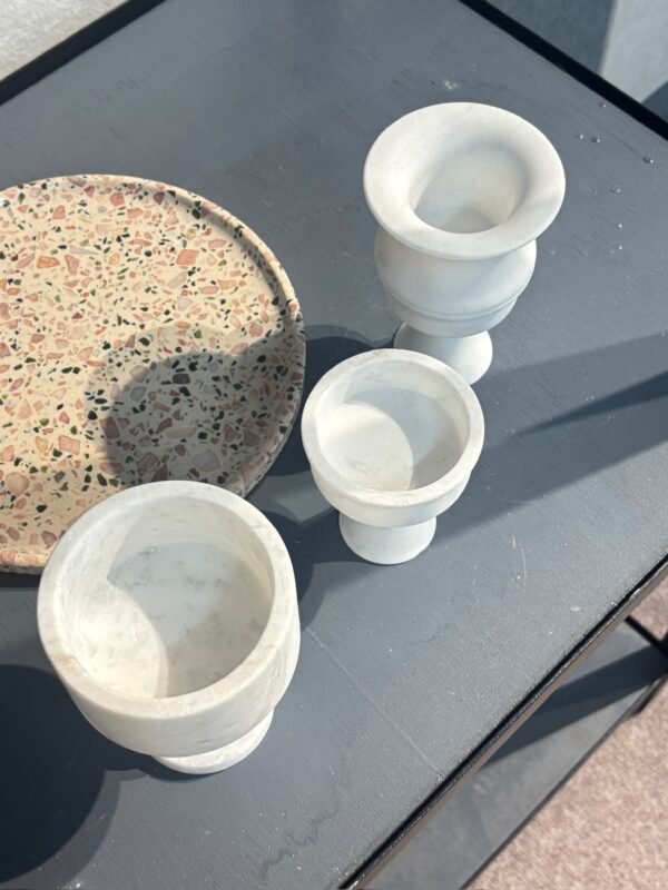 Stone art Marble Stone Decor Set – Natural Gemstone Plate, Bowls & Ornaments for Luxury Home Decoration - Image 9