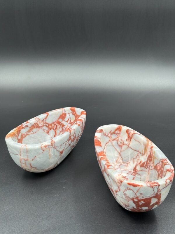 Stone art Marble Stone Decor Set – Natural Gemstone Plate, Bowls & Ornaments for Luxury Home Decoration - Image 4