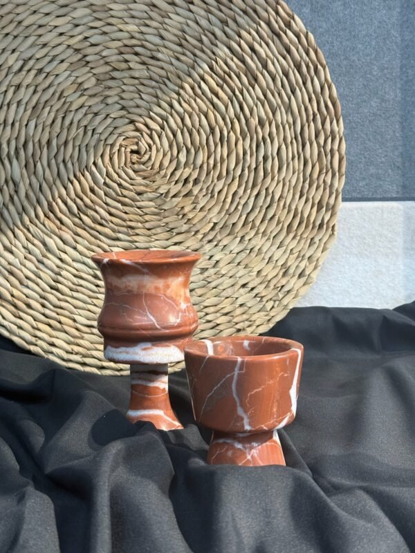 Stone art Marble Stone Decor Set – Natural Gemstone Plate, Bowls & Ornaments for Luxury Home Decoration