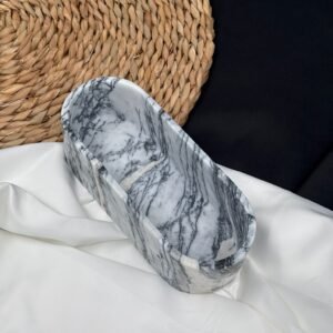 Stone art Marble Stone Decor Set – Natural Gemstone Plate, Bowls & Ornaments for Luxury Home Decoration