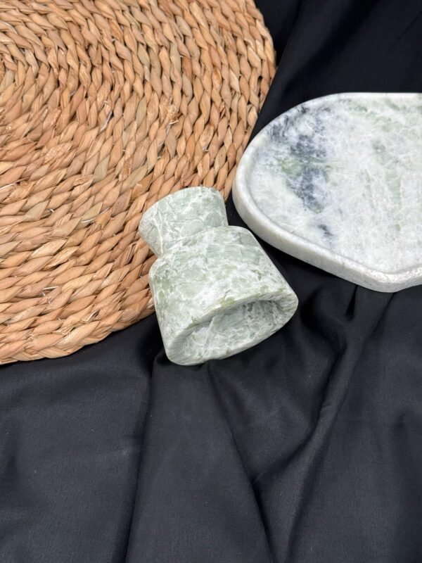 Stone art Marble Stone Decor Set – Natural Gemstone Plate, Bowls & Ornaments for Luxury Home Decoration - Image 5