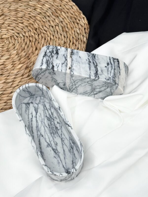 Stone art Marble Stone Decor Set – Natural Gemstone Plate, Bowls & Ornaments for Luxury Home Decoration - Image 5
