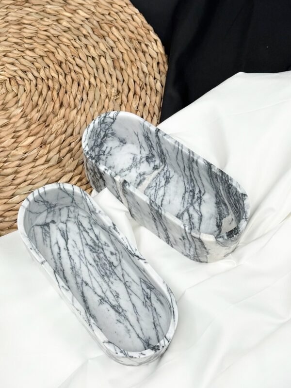Stone art Marble Stone Decor Set – Natural Gemstone Plate, Bowls & Ornaments for Luxury Home Decoration - Image 6