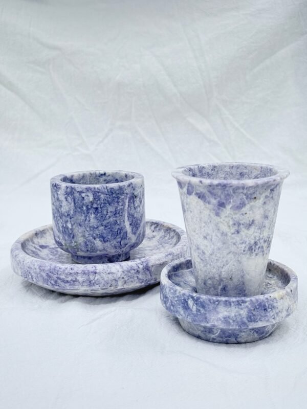 Stone art Marble Stone Decor Set – Natural Gemstone Plate, Bowls & Ornaments for Luxury Home Decoration - Image 3