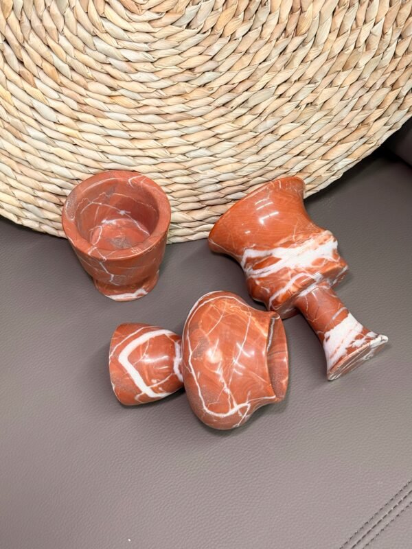 Stone art Marble Stone Decor Set – Natural Gemstone Plate, Bowls & Ornaments for Luxury Home Decoration - Image 2