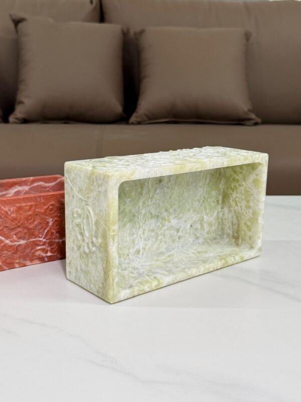Stone art Marble Stone Decor Set – Natural Gemstone Plate, Bowls & Ornaments for Luxury Home Decoration - Image 4