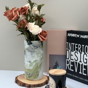 Stone art Marble Stone Decor Set – Natural Gemstone Plate, Bowls & Ornaments for Luxury Home Decoration