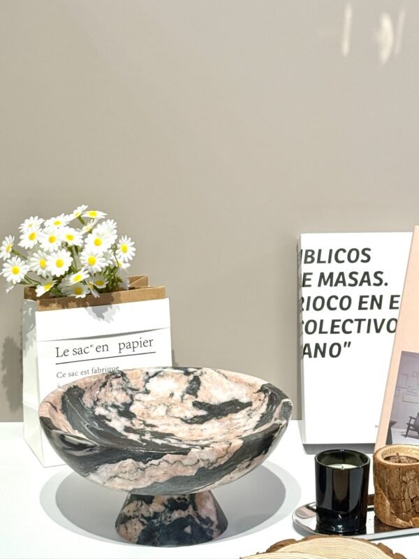 Stone art Marble Stone Decor Set – Natural Gemstone Plate, Bowls & Ornaments for Luxury Home Decoration - Image 4
